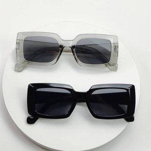 2pairs Unisex Square Frame Fashion Glasses